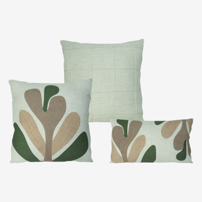 22953 - 2559  - Trio Promocional Italva - Marfim | Oliva Capa (sem enchimento)